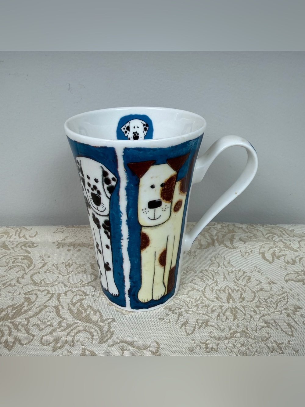 Roy Kirkham Bone China Vintage Tall Mug Home Chums England Dogs